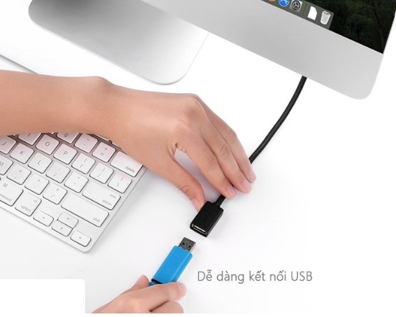 Cáp USB 2.0 nối dài 5m chính hãng Ugreen 10318 cao cấp